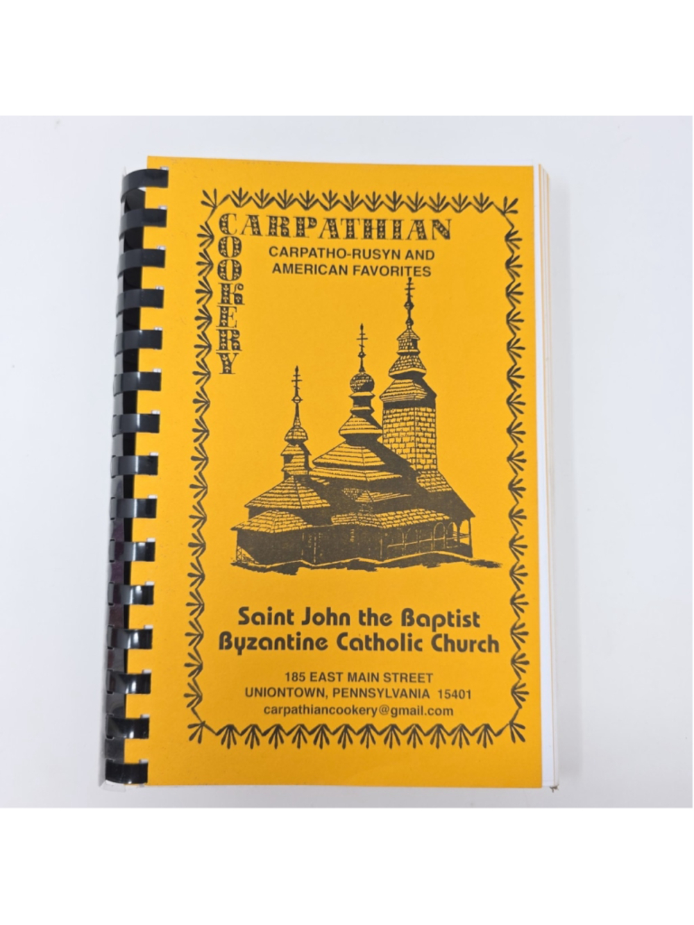 Carpathian-Rusyn Cookery Saint John the Baptist Church Uniontown PA Cookbook